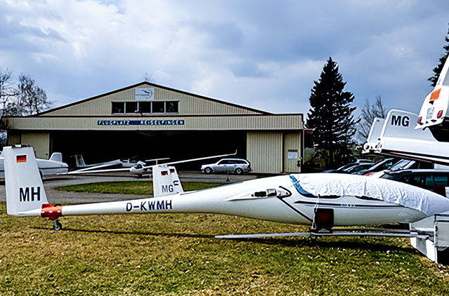 Aufbau beim Anfliegen der Reiselfinger Segelflieger